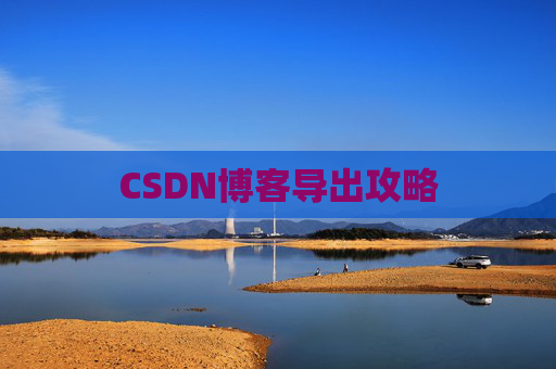 CSDN博客导出攻略
